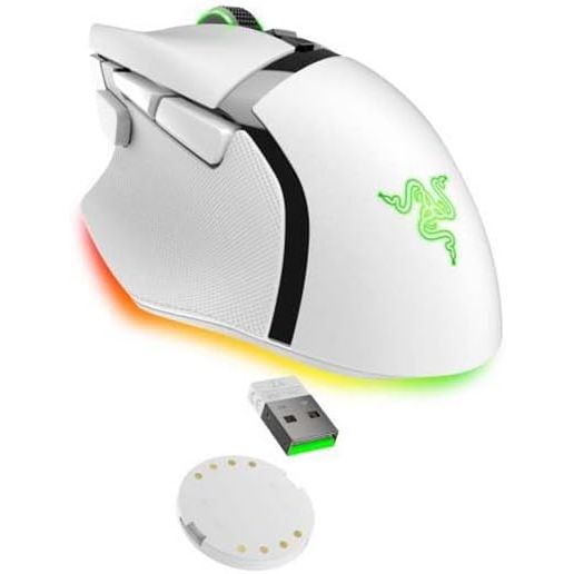 Buy Razer,Razer Basilisk V3 Pro 35K Wireless Gaming Mouse – White – Ergonomic, Fully Customisable, 35K Optical Sensor, Chroma RGB, Tilt Wheel, 13 Programmable Controls - Gadcet UK | UK | London | Scotland | Wales| Near Me | Cheap | Pay In 3 | Mice & Trackballs